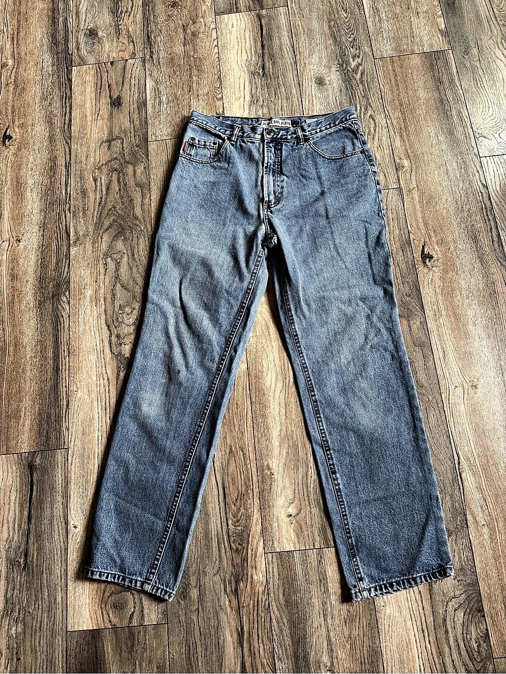 Vintage Bugle Boy 705 Straight Leg Blue Jeans